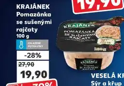 Kaufland KRAJÁNEK Pomazánka se sušenými rajčaty 100 g nabídka