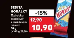 Kaufland SEDITA HORALKY Oplatka arašídová/s arašídovým máslem nabídka