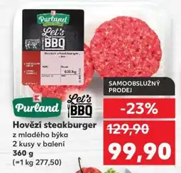 Kaufland Purland Hovězí steakburger nabídka