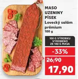 Kaufland Lovecký salám prémiový nabídka