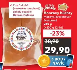 Kaufland Honzovy buchty makové/tvarohové/švestkové nabídka