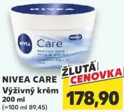 Kaufland NIVEA CARE Výživný krém nabídka