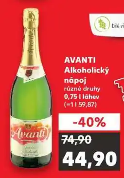 Kaufland AVANTI Alkoholický nápoj nabídka