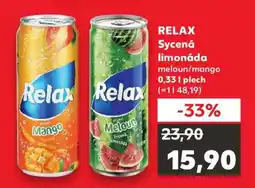 Kaufland RELAX Sycená limonáda meloun/mango nabídka
