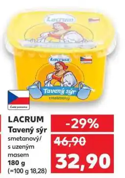 Kaufland LACRUM Tavený sýr smetanový/s uzeným masem nabídka