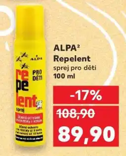Kaufland ALPA² Repelent sprej pro děti 100 ml nabídka