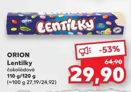Kaufland ORION Lentilky čokoládové nabídka