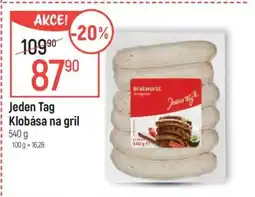 Globus Jeden Tag Klobása na gril nabídka