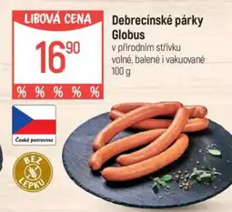 Globus Debrecínské párky Globus nabídka