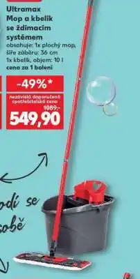 Kaufland Ultramax Mop a kbelík se ždímacím systémem nabídka