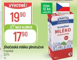 Globus Jihočeské mléko plnotučné nabídka