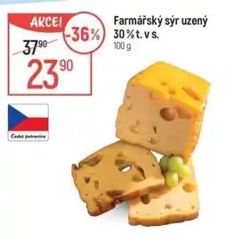 Globus Farmářský sýr uzený 30 % t. v s nabídka