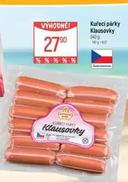 Globus Kuřecí párky Klausovky nabídka