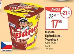 Globus Madeta Lipánek maxi tvarohový nabídka