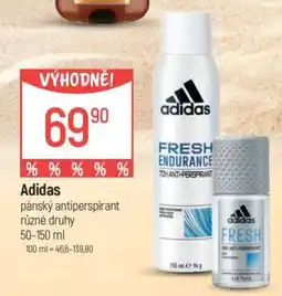 Globus Adidas pánský antiperspirant nabídka