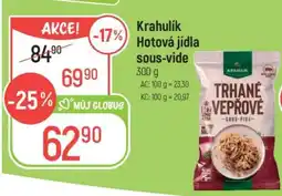 Globus Krahulik Hotová jídla sous-vide nabídka