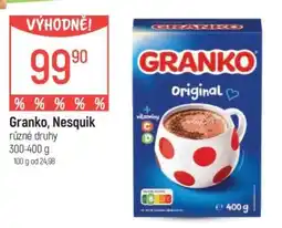 Globus Granko, Nesquik nabídka