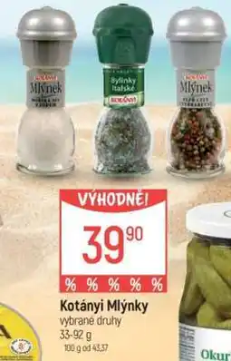 Globus Kotányi mlýnky nabídka