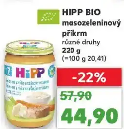 Kaufland HIPP BIO masozeleninový příkrm nabídka