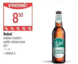 Globus Rebel Haškův tradiční světlé výčepní pivo nabídka