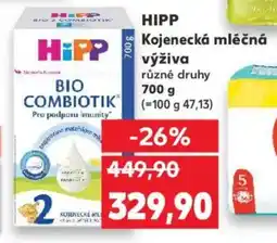 Kaufland HIPP Kojenecká mléčná výživa nabídka
