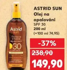 Kaufland ASTRID SUN Olej na opalování SPF 30 nabídka