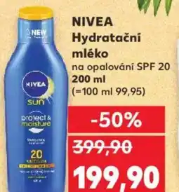 Kaufland NIVEA Hydratační mléko nabídka