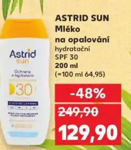 Kaufland ASTRID SUN Mléko na opalování hydratační nabídka