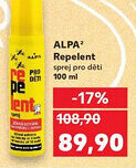 Kaufland ALPA Repelent sprej pro děti nabídka