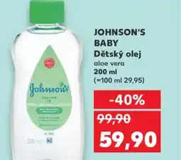 Kaufland JOHNSON'S BABY Dětský olej aloe vera nabídka