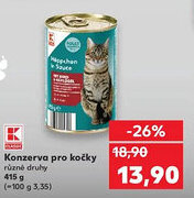 Kaufland Konzerva pro kočky nabídka