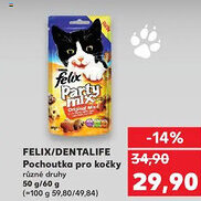 Kaufland FELIX/DENTALIFE Pochoutka pro kočky nabídka