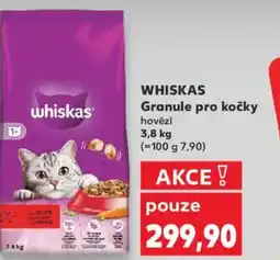 Kaufland WHISKAS Granule pro kočky hovězí nabídka