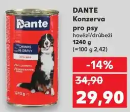 Kaufland DANTE Konzerva pro psy nabídka