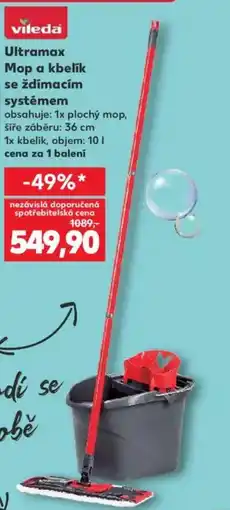 Kaufland VILEDA Ultramax Mop a kbelík se ždímacím systémem nabídka