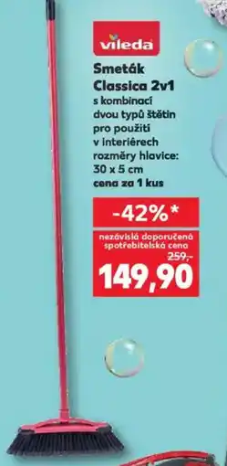 Kaufland VILEDA Smeták Classica 2v1 nabídka