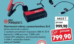 Kaufland Startovací zdroj s powerbankou 2v1 nabídka