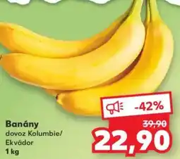 Kaufland Banány dovoz Kolumbie/ Ekvádor nabídka