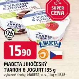 Trefa Madeta jihočeský tvaroh & jogurt nabídka
