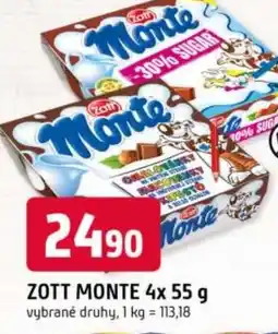 Trefa Zott monte nabídka