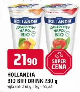Trefa Hollandia bio bifi drink nabídka