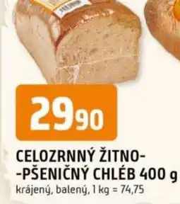 Trefa Celozrnný žitno- -pšeničný chléb nabídka