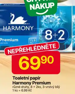 Hruška Toaletní papír Harmony Premium nabídka