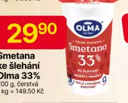 Hruška OLMA Smetana ke šlehání Olma 33% nabídka