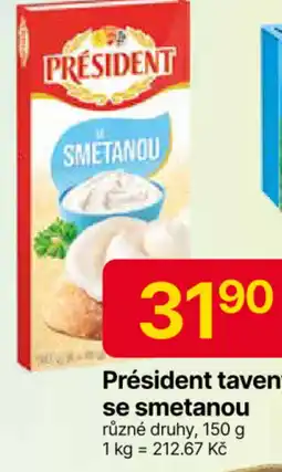 Hruška Président tavený sýr se smetanou nabídka