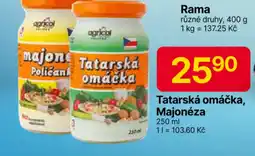 Hruška Tatarská omáčka, Majonéza nabídka