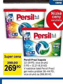 Tesco Persil prací kapsle nabídka