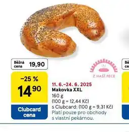 Tesco Makovka xxl nabídka