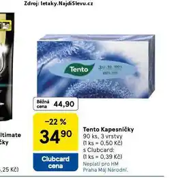 Tesco Tento kapesníčky nabídka