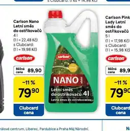 Tesco Carlson nano letní směs do ostřikovačů nabídka